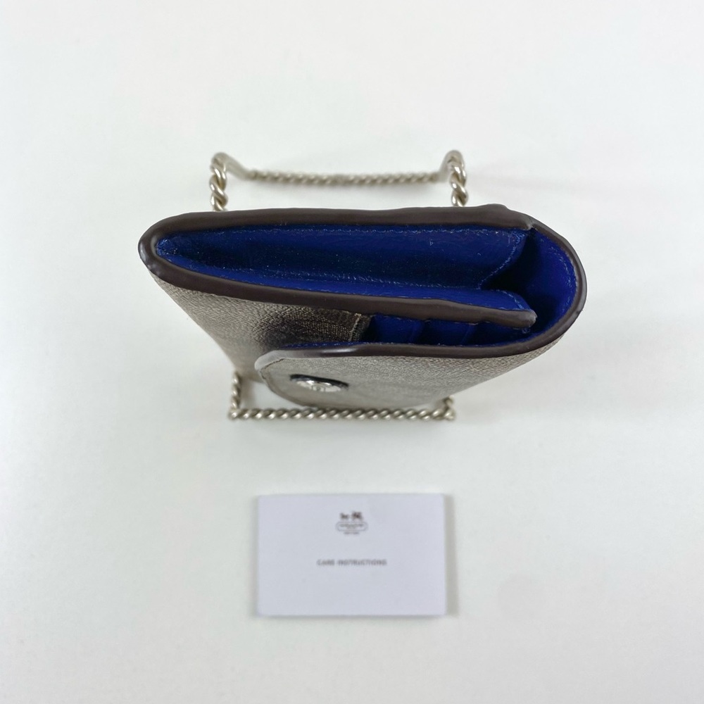 ⛔️SOLD⛔️ Coach F49154 SKHNV Peyton Signature Slim Envelope - Picture 8 of 9